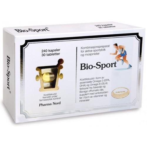 Bio-Sport er et naturlig produkt proppfull av viktige fettsyrer, deriblandt Omega 3, fiskeolje og gammalinolensyre. Spesielt laget for idrettsutøvere.